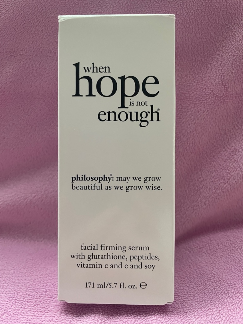 Philosophy facial firming serum